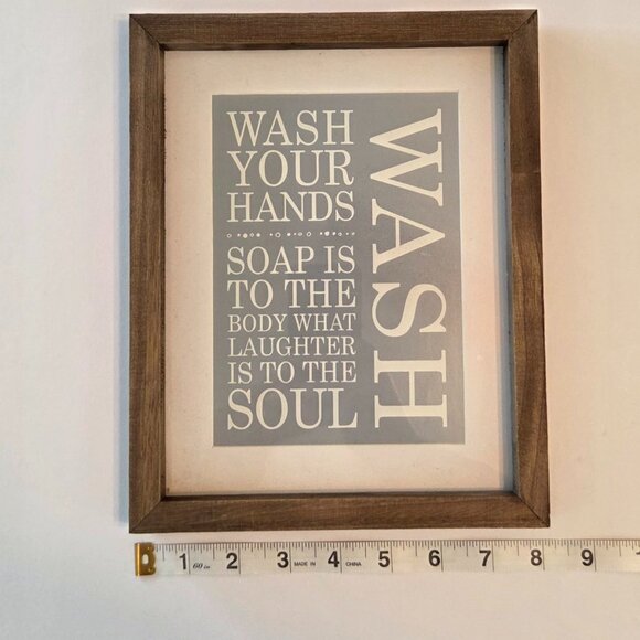 NWT Rustic Bathroom Wall Décor Sign - Picture 2 of 4